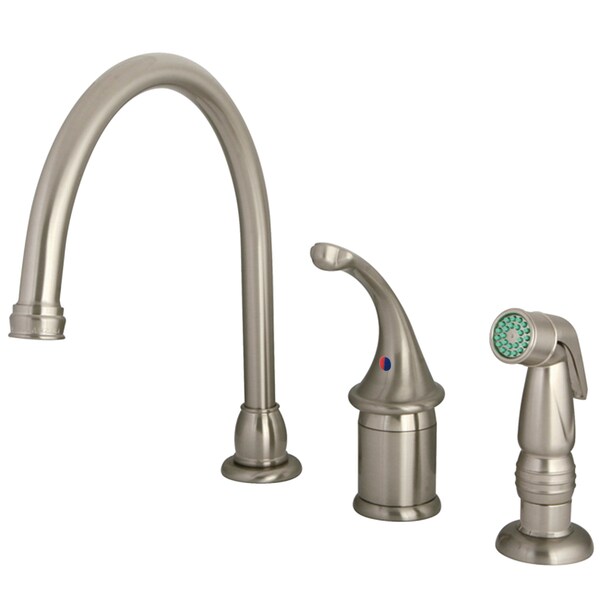 Widespread Kitchen Faucet, Brushed Nickel